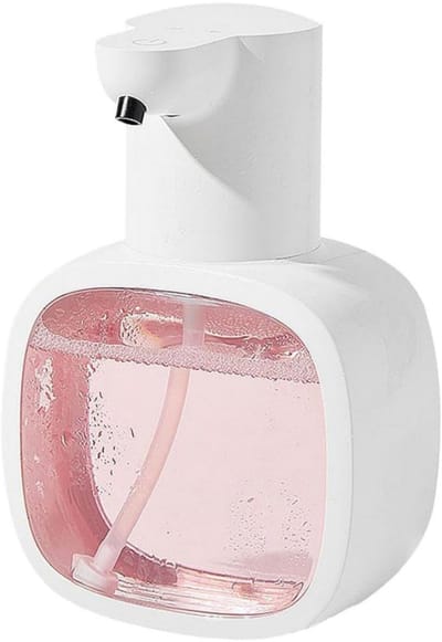 longziming -Automatische Zeepdispenser - Aanraakvrij - Geen Kruisbesmeting Voorkomen - 500 Ml Capaciteit - Voor Badkamer/Keuken - Wit