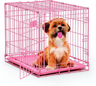 Topmast Bench Roze gecoat 51x31x36cm metalen lade