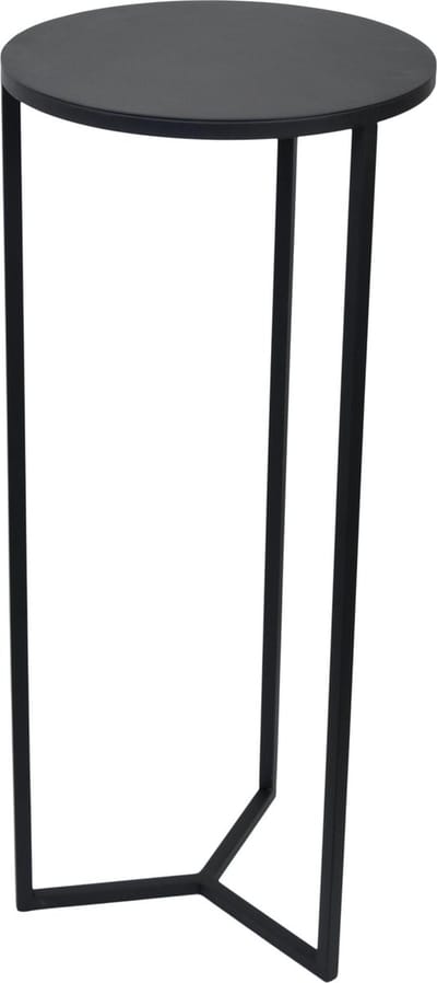 LOFT42 Sense ronde Plantenzuil - Zwart metaal - 35x35x80