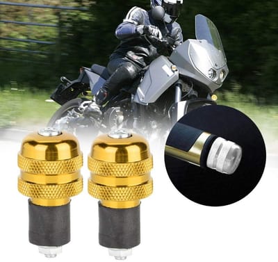 Dailygoods- Handvatten Aluminium - 22mm - Motorfiets - Bar End Pluggen - Accessoire - Duurzaam en eenvoudig te installeren - Motorhandvatten