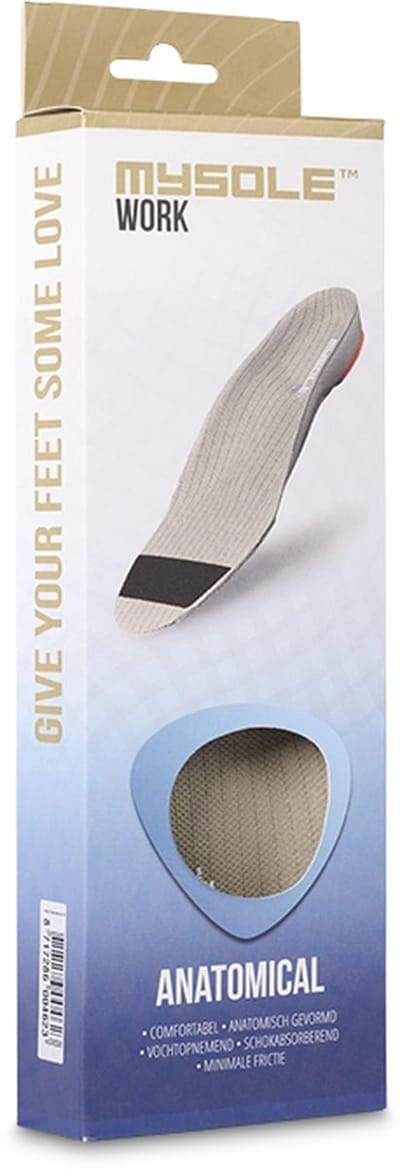 MYSOLE™ Work Anatomical - Inlegzolen voor extra comfort en stabiliteit tijdens werk - 1 paar - Maat 40