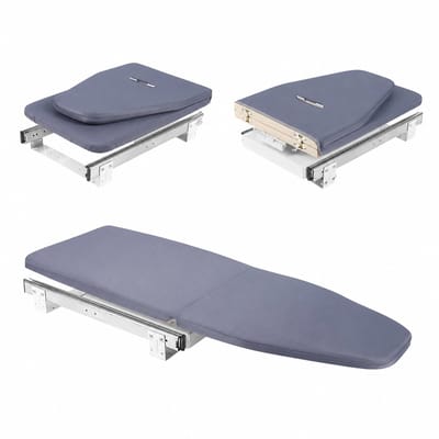 SmartLiving.Store - Opvouwbare Strijkplank - Voor inbouw in kast - Uittrekbaar - 80 cm - Grijs