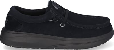 HEYDUDE - Wendy Comf Suede Dames Instappers Black - Maat 37