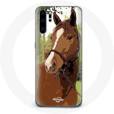Coque pour Huawei P30 - Quarter Horse - Marron - Souple - Protection - Mixte marron