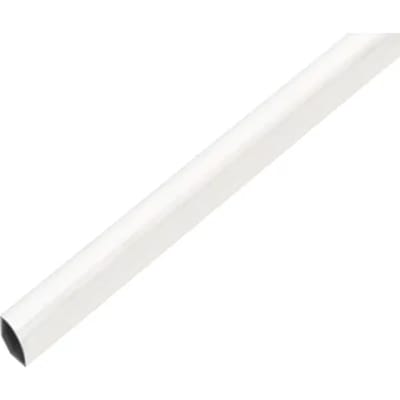 Alberts 485221 kwartrondprofiel | kunststof, wit | 1000 x 15 x 1,2 mm