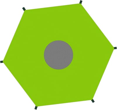 Trampoline Afdekhoes - Zonnescherm Tent - Buiten Spelen - Waterdicht Oxforddoek - 8 Voet - Groen