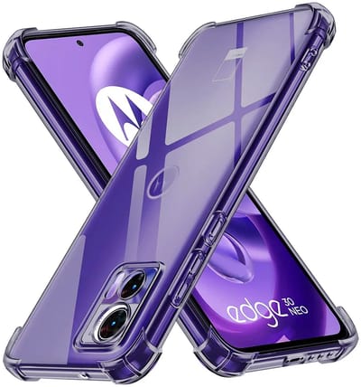 Hoesje geschikt voor Motorola Edge 30 Neo - Techsuit Shockproof Silicone Back Cover - Zwart
