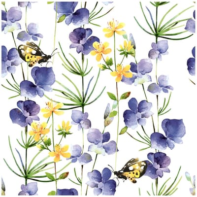 Servet "Blue Blossoms"