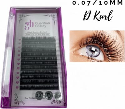 Guardian Beauty Wimpers Extensions - 10mm - 0.07 D Krul