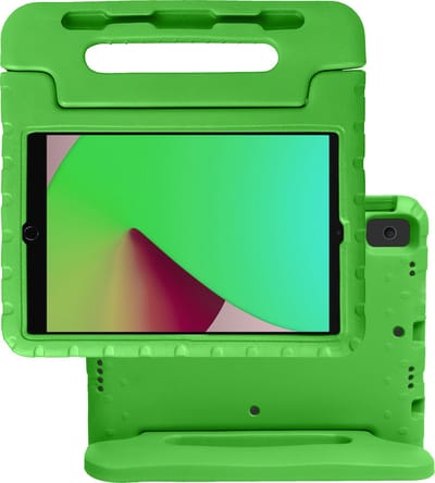 Hoes - Geschikt voor Apple iPad 7 (2019) - 10.2 inch - 7e Generatie - Kinderhoes Shockproof Bumper - Kidsproof Case - Tablet Hoesje - Kinder Hoes Cover - Groen