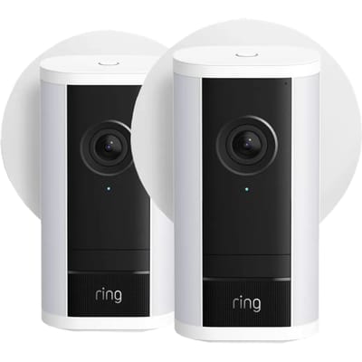 Ring Spotlight Camera Pro 2e Generatie Stekker Wit Duo Pack