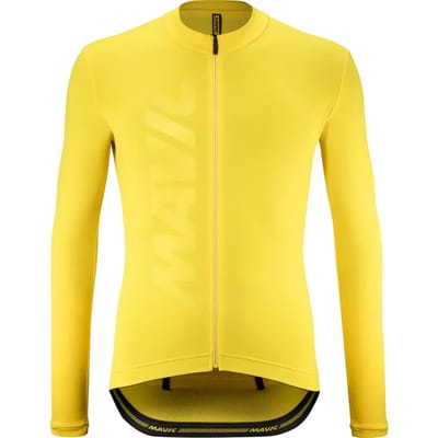 Mavic Aksium Thermo Trui Met Lange Mouwen Geel S Man