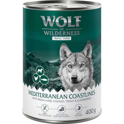 6x400g The Taste of The Taste Of The Mediterranean Wolf of Wilderness Hondenvoer