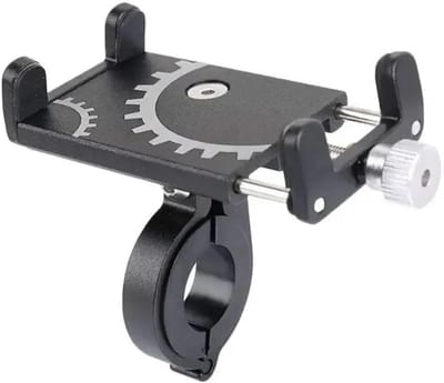 Autotelefoonhouder Universele fietstelefoonhouder GPS Metalen fiets Mountainbike Motorfiets Stuur Antislipclip Autotelefoonhouder (Kleur: Zwart)