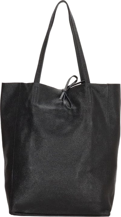 Charm London Elisa Shopper - 100% Leer - Leren Tas - Zwart