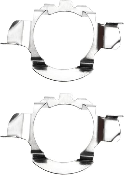 H7 LED Koplamp Lamp Adapters Vervanging Zilver Metaal