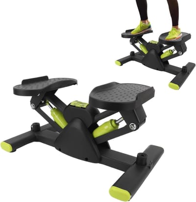 Traploper Fitnessapparaat - Stepper - Onderlichaam Versterken - Zijwaartse Beweging - 6.3 kg - Groen