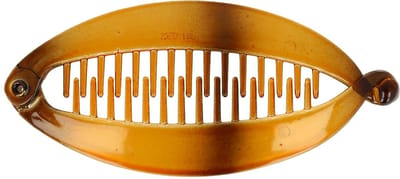 Haarsoires Haarspeld Bananenklem 11cm - Staartklem - Basic - Bruin - Haarclip - Langwerpige Staart Haarklem - Banana Clip - Hair Clip - Decoratieve Haaraccessoire
