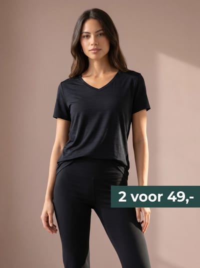 Sjeng Sports ADENA - Maat: S Dark Blue - Tennis Shirt Vrouwen - Sportshirt - 92% polyester, 8% elastaan, cationic dyed jersey