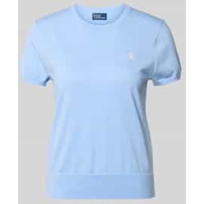 regular fit gebreide pullover van katoenmix