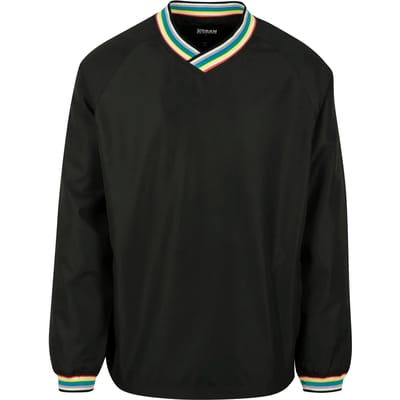 Urban Classics - Warm Up Pull Over Sweater/trui - S - Zwart