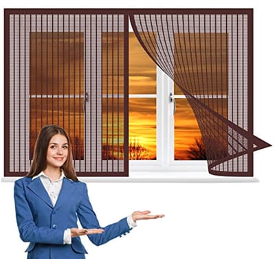 Vliegmuggengordijn voor Raam 85 x 80 cm - Ideaal voor Frisse Lucht in Uw Kamer