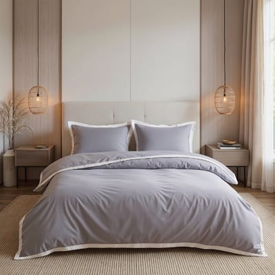 Dekbed-Discounter - Dreamhouse Dekbedovertrek 140 x 200/220 cm - Verkoelend Percale Katoen - Korte instopstrook - Wassen op 40 graden - Inclusief 1 kussensloop - Wit