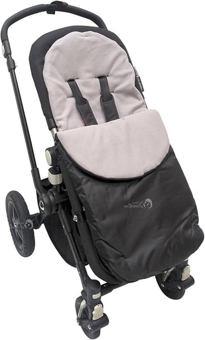 Voetenzak Kinderwagen - Baby Dekje - Warm Blijven - Uitritsbaar - 46x40x10 cm - Grijs