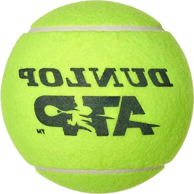 Jumbo Tennisballen - Midi Bal - Handtekeningen Verzamelen - Bedrukt met ATP logo - 5 inch - Geel