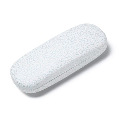 Brillenkoker met Barok Patroon - Wit - Brillenhouder met Sierlijke Print - Cadeau