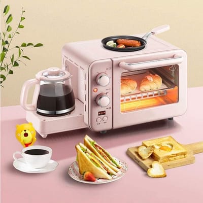 Airfryer Oven Combo - Mini Ovens - Snelle Maaltijden Bereiden - Grote Capaciteit - 12 Inch - Roze