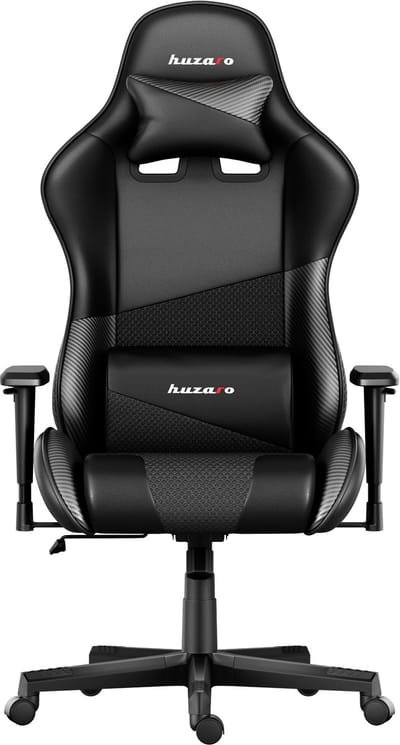 Huzaro Force 6.2 Carbon – Ergonomische Gamingstoel met Mesh Stof en Verstelbare Lendensteun