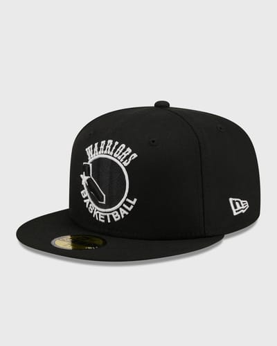 HWC 31587 59FIFTY BLKBLKWHI GOLDEN STATE WARRIORS