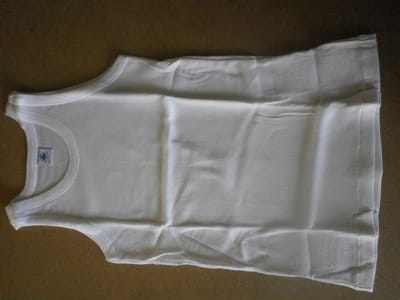Petit Bateau - 2 Pack - Singlet - Jongens -Wit lijntje - 10 jaar 138