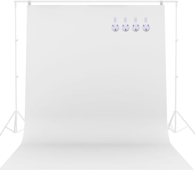 Dailygoods- Foto Achtergrond 2x3m Wit - Achtergronddoek Fotografie - Opvouwbaar Fotodoek - Fotostudio - Fotoshoot - Eenvoudig te bevestigen