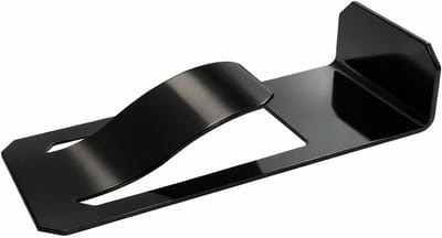 Deurstopper Vloer - Ultradun Stoppen - Deuren Open Houden - Voetbediening - 16cm Lengte - Zwart