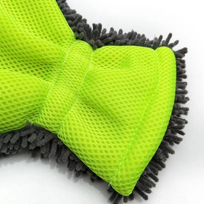 5-vinger autowashandschoen microvezel schoonmaakhandschoen voor auto- en motorwasdroogdoeken yellow