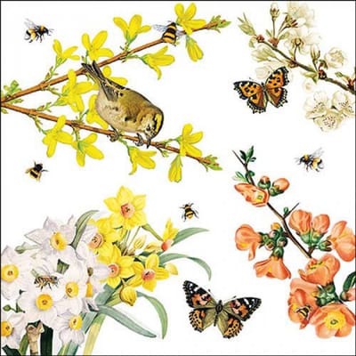 Ambiente - cocktail servetten - Spring awakening - 25 x 25 cm