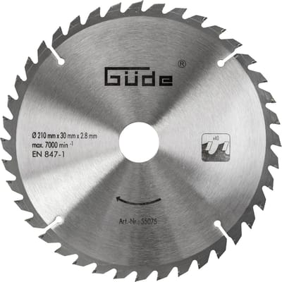 Hardmetalen Zaagblad - Cirkelzaagblad - Hout Bewerken - 40 Tanden Precisie - 210x30 mm - Metaal