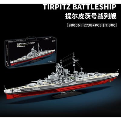 Hoge Kwaliteit 2738 Stuks Hoge Kwaliteit Wereld Hoge Kwaliteit Oorlog II Hoge Kwaliteit Duits Hoge Kwaliteit Tirpitz Hoge Kwaliteit Slagschip Bouwpakket 98006