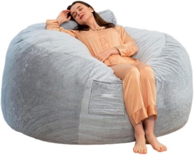 Zitzakhoes - Poefhoes - Ontspanning Thuis - Wasbare Zachte Stof - 190x76cm - C