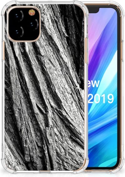TPU Case Anti-Shock voor Stevig Telefoonhoesje Apple iPhone 11 Pro Boomschors Grijs