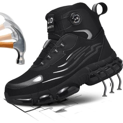 Hoge Onverwoestbare Werkschoenen Stalen Neus Veiligheidsschoenen voor Mannen Lekbestendig Antislip Koppel Sneakers voor Mannen 38