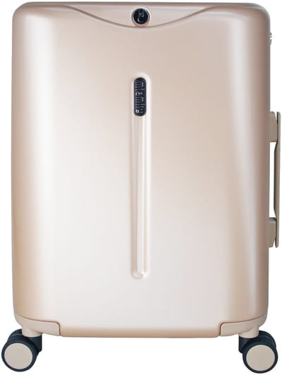 MiaMily Carry-On - Handbagage koffer - Ride-on voor kinderen - Met zitje tot 100kg - TSA slot - Champagne gold