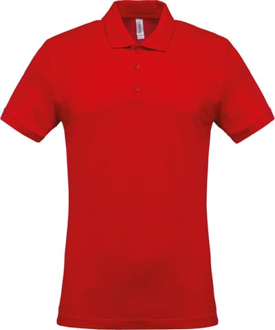 Kariban Piqué-herenpolo korte mouwen K254 - Red - S