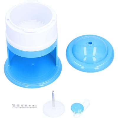 Mini IJsschaaf Handheld Draagbaar Handmatig IJskruimelapparaat Geschaafd Ijsmachine voor Huishouden blue