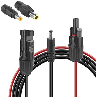 Zonnepaneelstekker naar DC 8 mm - Verlengkabel 1,5 m 16 AWG - Universele Connector voor Zonne-Generatoren