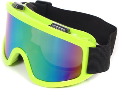 Skibril Geel - Ski Bril - Foute Party - Carnaval - Après Ski - Verkleedaccessoire - Volwassenen - One Size