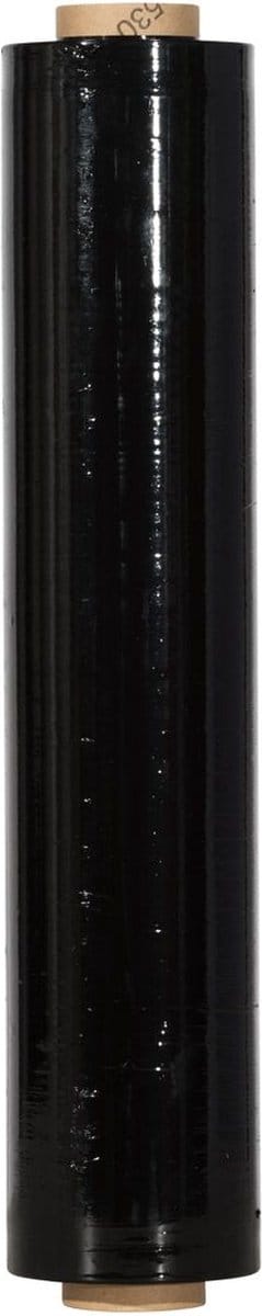 Wikkelfolie - Rekfolie - Stretchfolie - Pallet Folie - Zwart - Rol Van 50CM x 300 Meter - Boxstuff