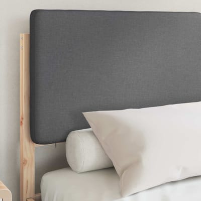 vidaXL - Bedframe - met - Gevoerde - Hoofdbord - Donkergrijs - 160 - x - 200 - cm